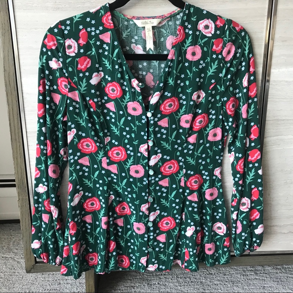 Matilda Jane Adult XS Forest Green Tunic